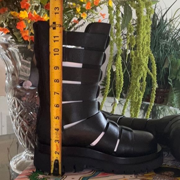Jeffrey Campbell size 8.5 Black/Noir gladiator boot sandal from Free People - Picture 11 of 12